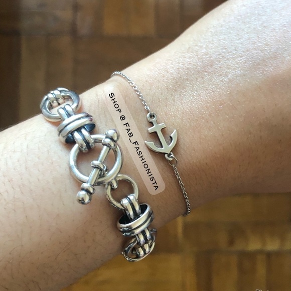 James Avery Anchor Bracelet Sterling Silver Retired Rare - Picture 16 of 16